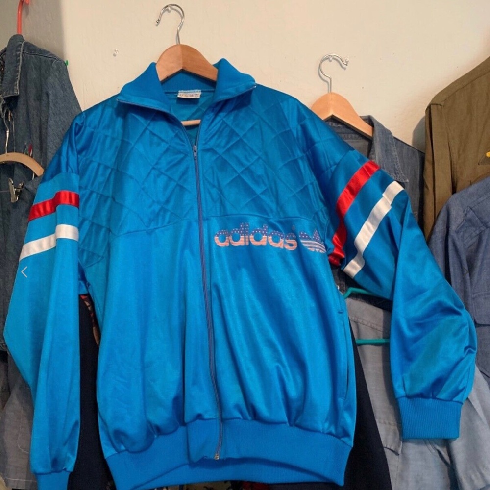 Vintage Adidas VENTEX 80's Made in France  Jacket Retro Sz L Mega Rare Mint L